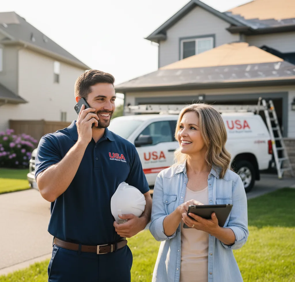 USA Roof Repair Experts customer support in Dryden